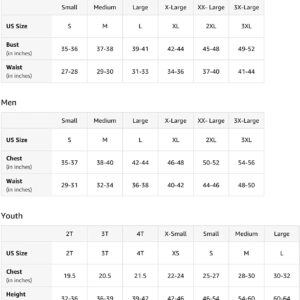Amazon Size Chart